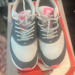 Nike Women's Pink and Gray Sneakers
